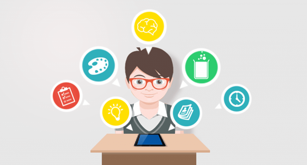 Boy learning ideas