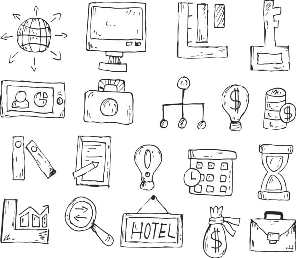 various icons and marketing methods - marketing skills